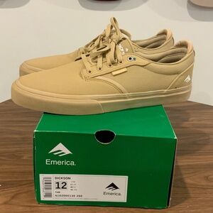 Emerica Dickson tan 12 vegan skate shoes
